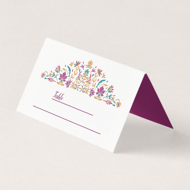 custom indian flowers  business card (Front)
