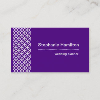 Custom indigo and white business card