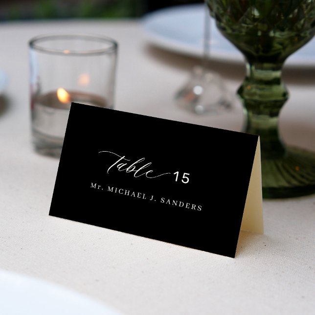 Custom individual guest name wedding place card  (Creator Uploaded)