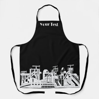 Custom Industrial Metallurgical Combine Silhouette Apron