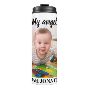 Custom Infant Toddler Child Photo Template Thermal Tumbler