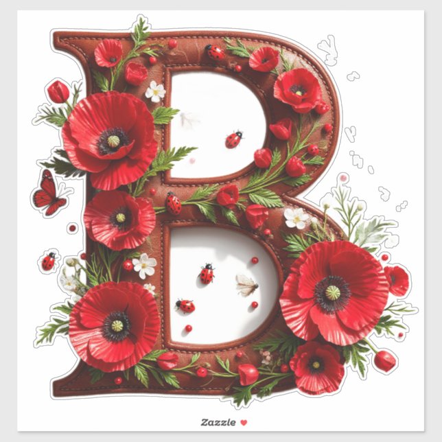 🌸 Custom Initial B For Garden Inspired Gifts 🦋 (Sheet)