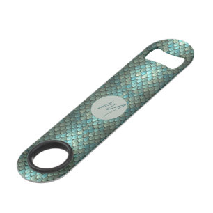 Custom initial blue scales textured