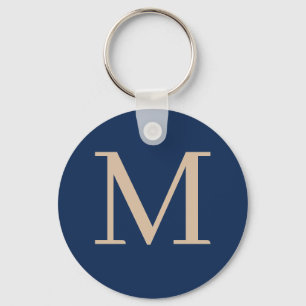 Custom initial monogrammed key ring