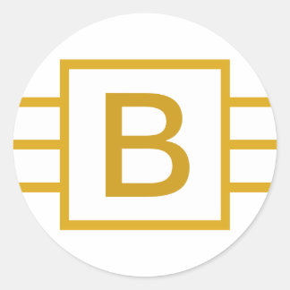 Custom Initial Monogrammed sticker