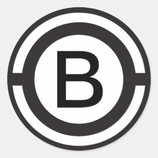 Custom Initial Monogrammed sticker