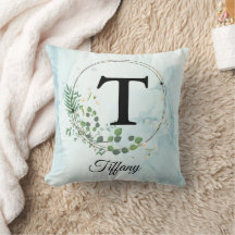 Custom Initial & Name Personalised Monogram Floral