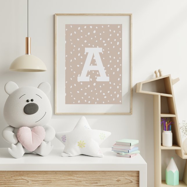 CUSTOM INITIAL PRINT | MODERN MONOGRAM WALL ART (Creator Uploaded)