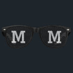 Custom Initial Retro Sunglasses<br><div class="desc">Monogrammed glasses.</div>