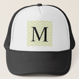 Custom Initial Sage Pinwheels Trucker Hat