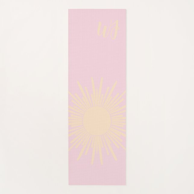 Custom Initial Sun Yoga Mat (Front)