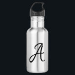 Custom Initial Teacher Gift 532 Ml Water Bottle<br><div class="desc">Custom Initial Teacher Gift.  Water bottle.</div>