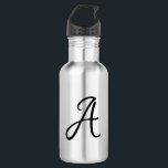 Custom Initial Teacher Gift 532 Ml Water Bottle<br><div class="desc">Custom Initial Teacher Gift.  Water bottle.</div>