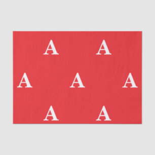 CUSTOM INITIAL TISSUE PAPER CHRISTMAS