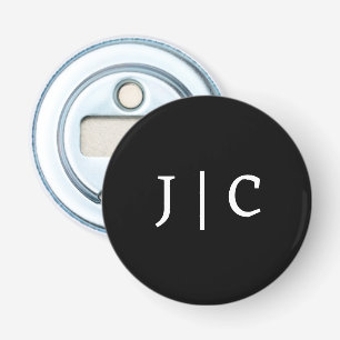Custom Initials Monogram Minimalist Modern Bottle Opener