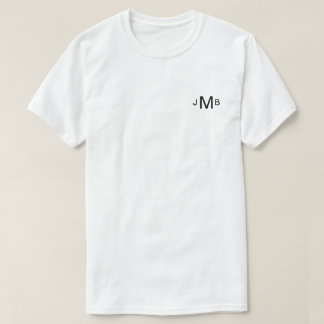 Custom Initials T Shirt for Men