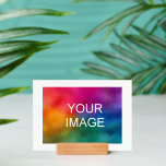 Custom Inset Mat Board Personalised Photo Print<br><div class="desc">Custom Upload Your Photo Image Simple Template Personalised Home & Living / Home Décor / Frames & Displays / Picture Ledges / Modern Elegant Wood Block Stand Horizontal Photo Print. Matting: Inset Faux White Mat Board. Mounting: Wood Block Stand.</div>