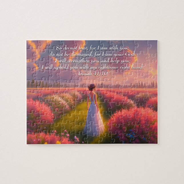 Custom Inspirational bible verse from Isaiah  Jigsaw Puzzle (Horizontal)