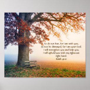 Custom Inspirational bible verse from Isaiah  Poster