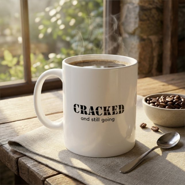 Custom Inspirational Cracked Text  Coffee Mug (Creator Uploaded)