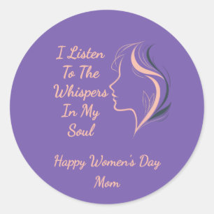 Custom Inspirational Purple Sticker