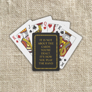 Custom Inspirational Quote Playing Cards