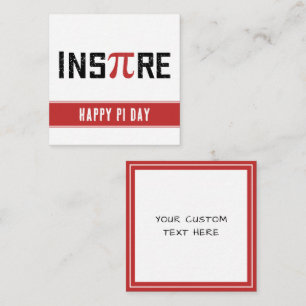 Custom InsPire Pi day Happy Pi day Card