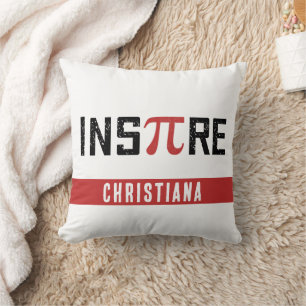 Custom InsPire Pi day Happy Pi day Math Gifts Cushion