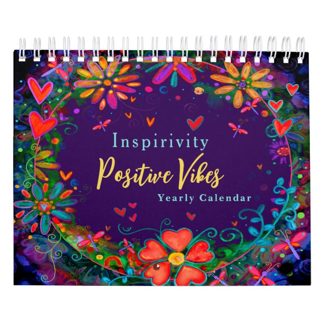 Custom Inspirivity Small Positive Vibes Calendar (Cover)