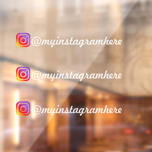 Custom Instagram Logo Social Media Handle Name 