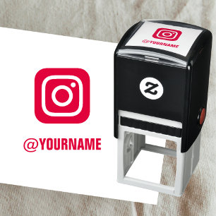 Custom Instagram Name, Follow me on Instagram Self-inking Stamp