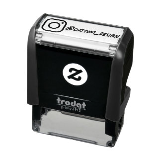 Custom Instagram Name, Follow me on Instagram Self Self-inking Stamp