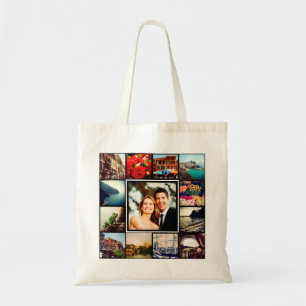 Custom Instagram Photo Collage Personalised Tote Bag