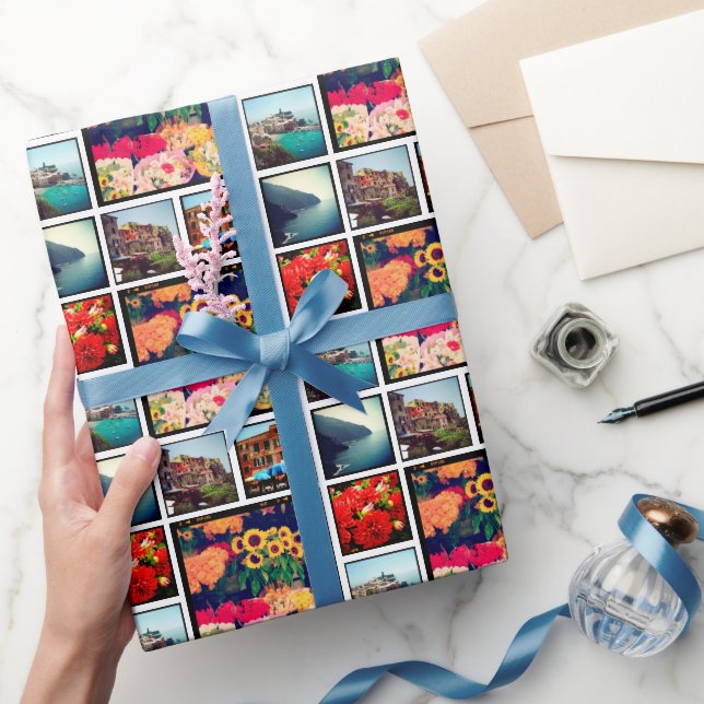 Custom Instagram Photo Collage Wrapping Paper (Gifting)