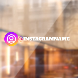 Custom Instagram Social Media Car Window Sticker