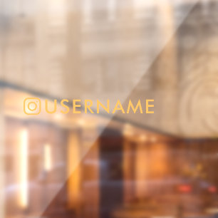 custom instagram sticker for car window sticker