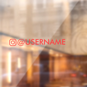 custom instagram sticker for car window sticker