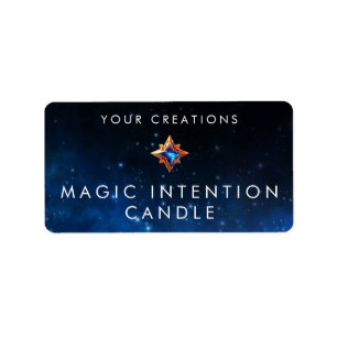 Custom Intention Candle Sticker Labels