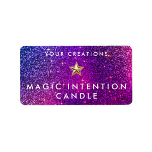 Custom Intention Candle Sticker Labels