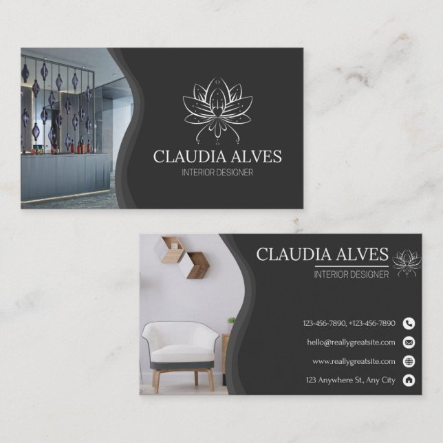 Custom Interior designer Business Card (Front/Back)