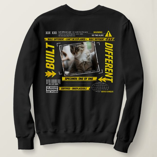 Custom Introvert Cat Lover Shirt for Antisocial  (Design Back)