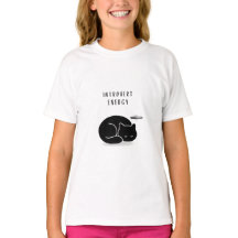 Custom Introvert Energy Minimalist Cat Girls’