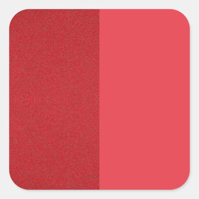 Custom Inverted Tomato Red Split-Textured Sticker (Front)
