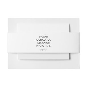 Custom Invitation Belly Band - Landscape 2" x 15"