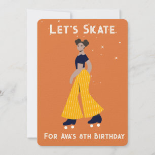 Custom Invitation - Roller Skating Birthday Party