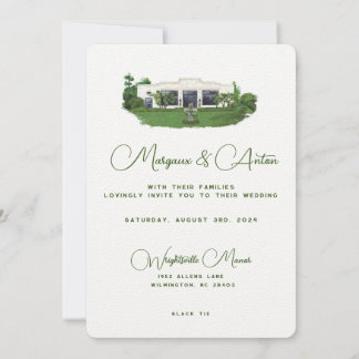 Custom Invitation- Wrightsville Manor NC Invitation