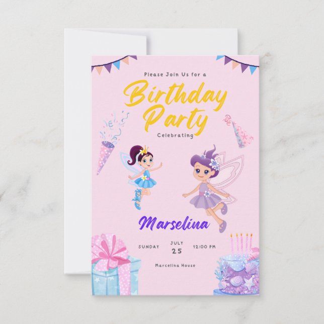 custom invitations and announcements Birthday Card (Front)