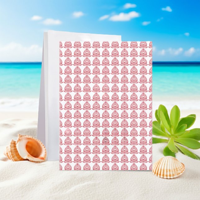 Custom Invitations for Every Event | Zazzlemade (Red florals meet modern minimalism. #zazzlemade #patternlove #stationerystyle)