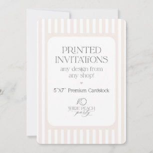 Custom Invitations - Wilde Peach Party