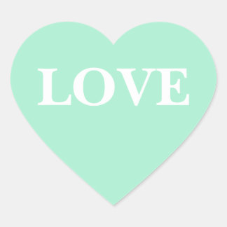 Custom Invite Light Mint Heart Sticker